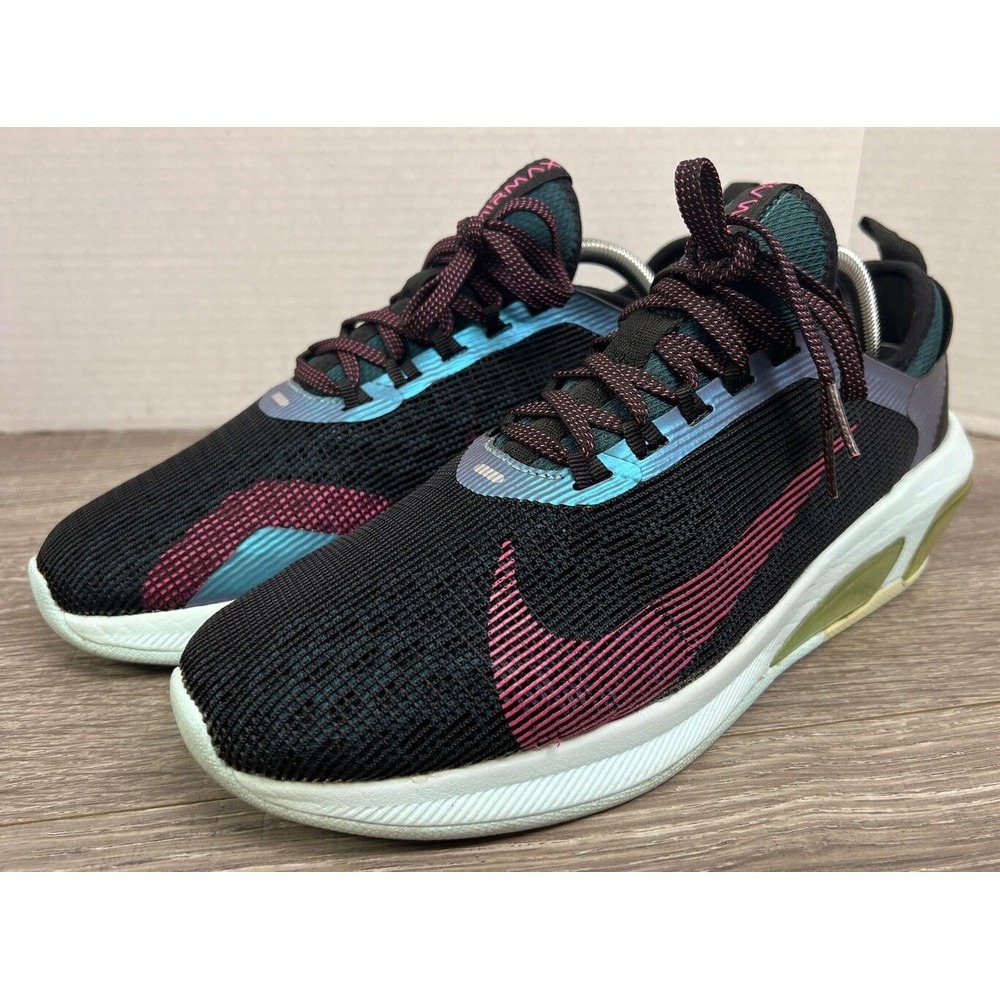 Nike Women's Air Max low Fly Running Shoes Black Multi-Color‎ AT2505-001 Size 10